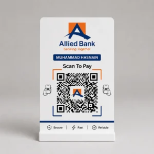 Allied Bank QR Code Standee