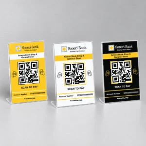 Soneri Bank QR Code Payment Standee